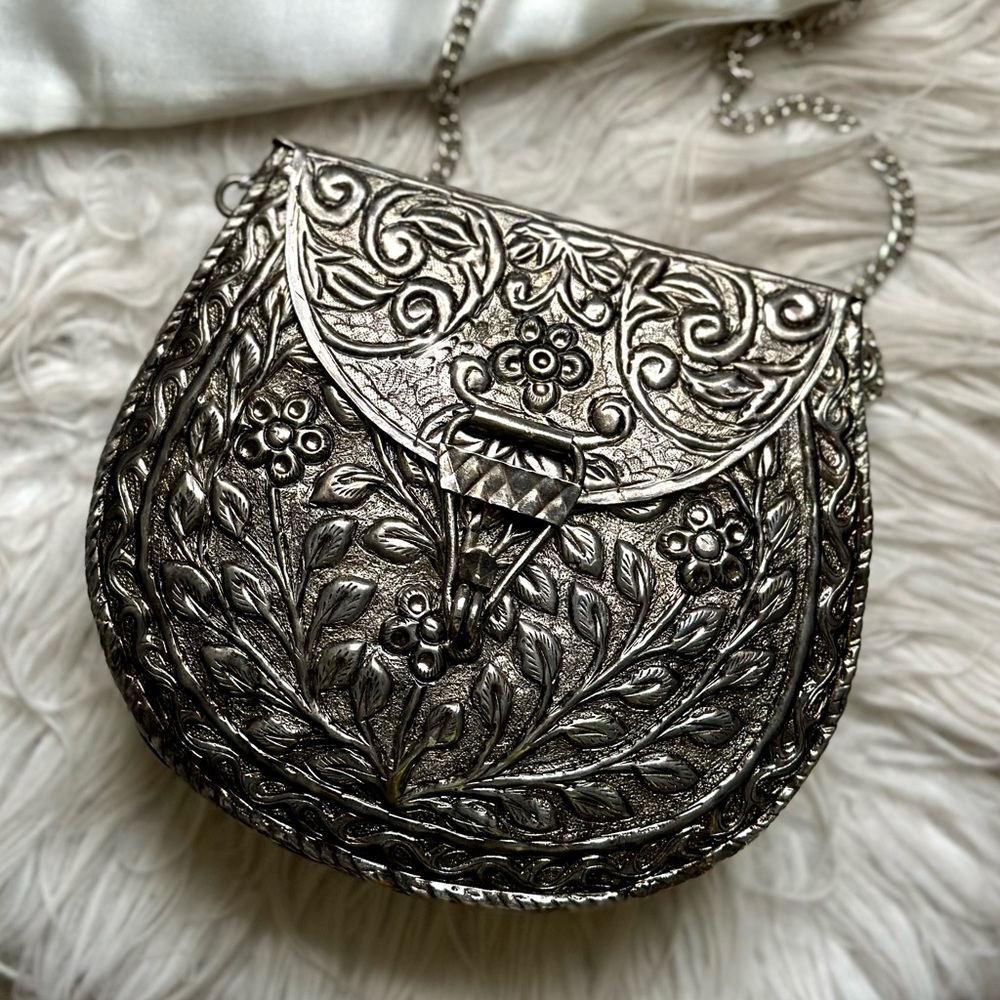Metal crossbody purse by From St Xavier